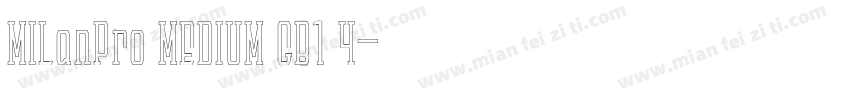 MILanPro MEDIUM GB1 4字体转换